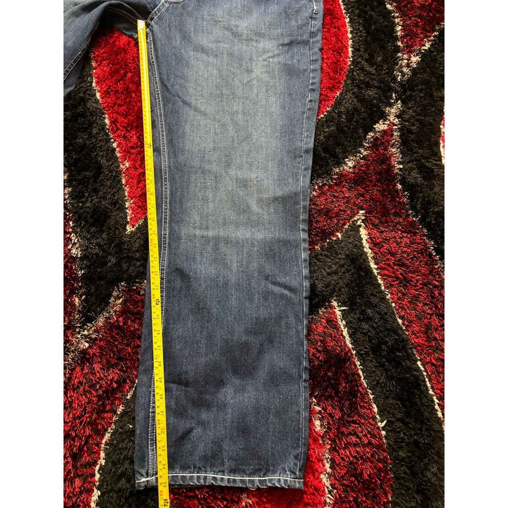 VTG Coogi Heritage Jeans Australia Denim Embroidered Script Baggy Hip Hop 42x35 - Picture 4 of 9